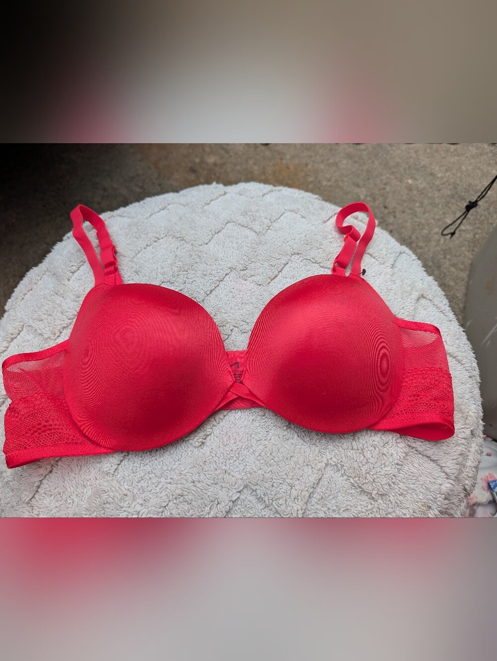 Maidenform Red Padded Women's Bra Size 38B